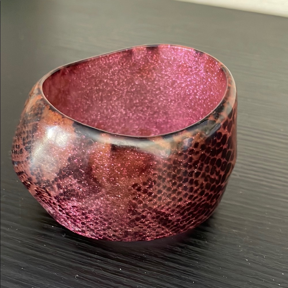 Lucite Extra Wide Bangle Bracelet